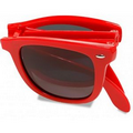 Foldable Retro Sunglasses w/ Side Imprint